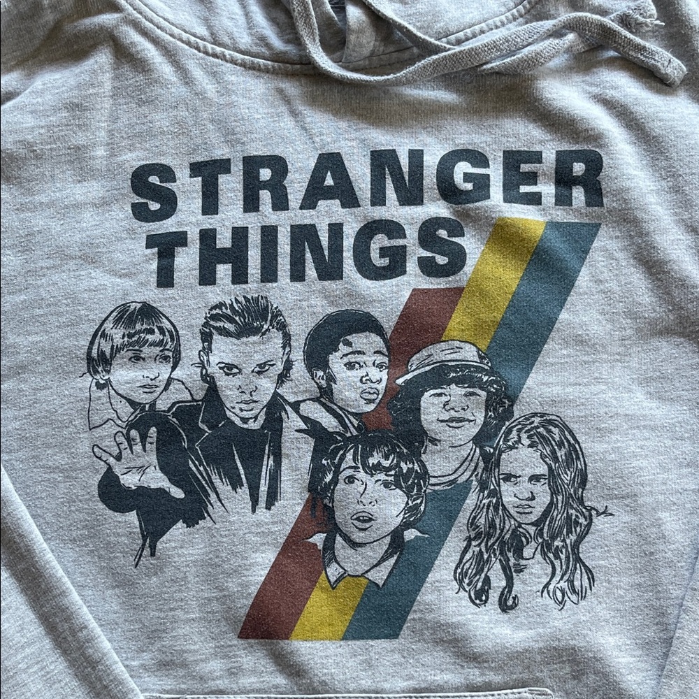 Netflix Stranger Things Gray Hoodie
